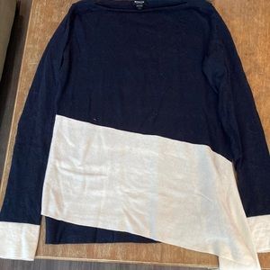 Long sleeved two colored long sleeve sweater